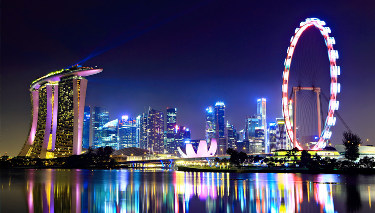 シンガポールの摩天楼