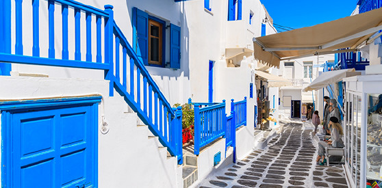 中心地 ミコノスタウン