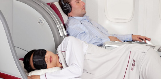 最上級の寛ぎ空間ビジネスクラス