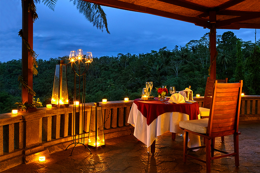 Private Romantic Dinner Terrace Deluxe Spa Villa