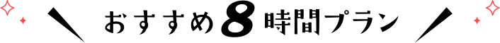 おすすめ8時間プラン