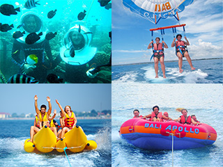 シーウォーカー、フライボード、パラセーリング、バナナボートのイメージ