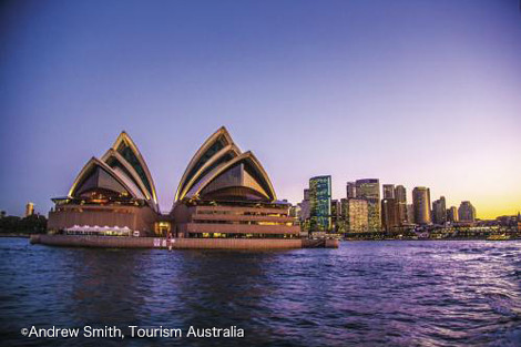 シドニーのオペラハウス　©Andrew Smith, Tourism Australia