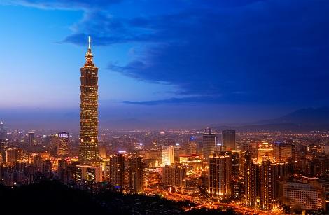 台北：101タワーと夜景