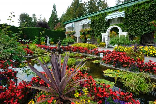 ブッチャートガーデン内のイタリアンガーデン（ビクトリア）