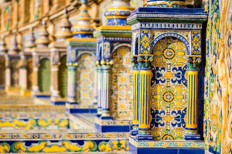 セビーリャ：カラフルな建造物