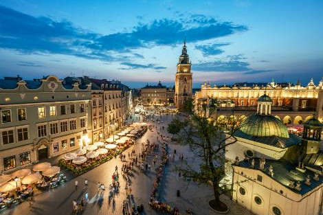 ◇◎クラクフ：街並み 夜