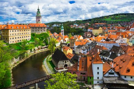 チェスキークルムロフ：街並み