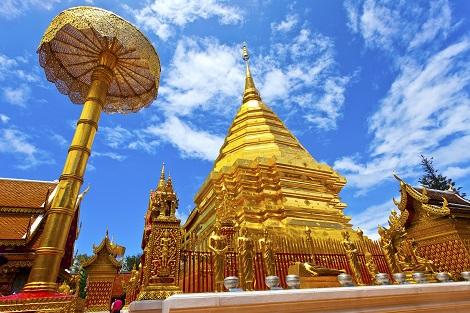 チェンマイ：黄金の仏塔は必見 ドイステープ寺院