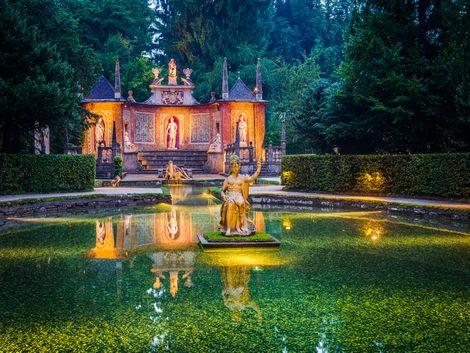 ザルツブルク：ヘルブルン宮殿