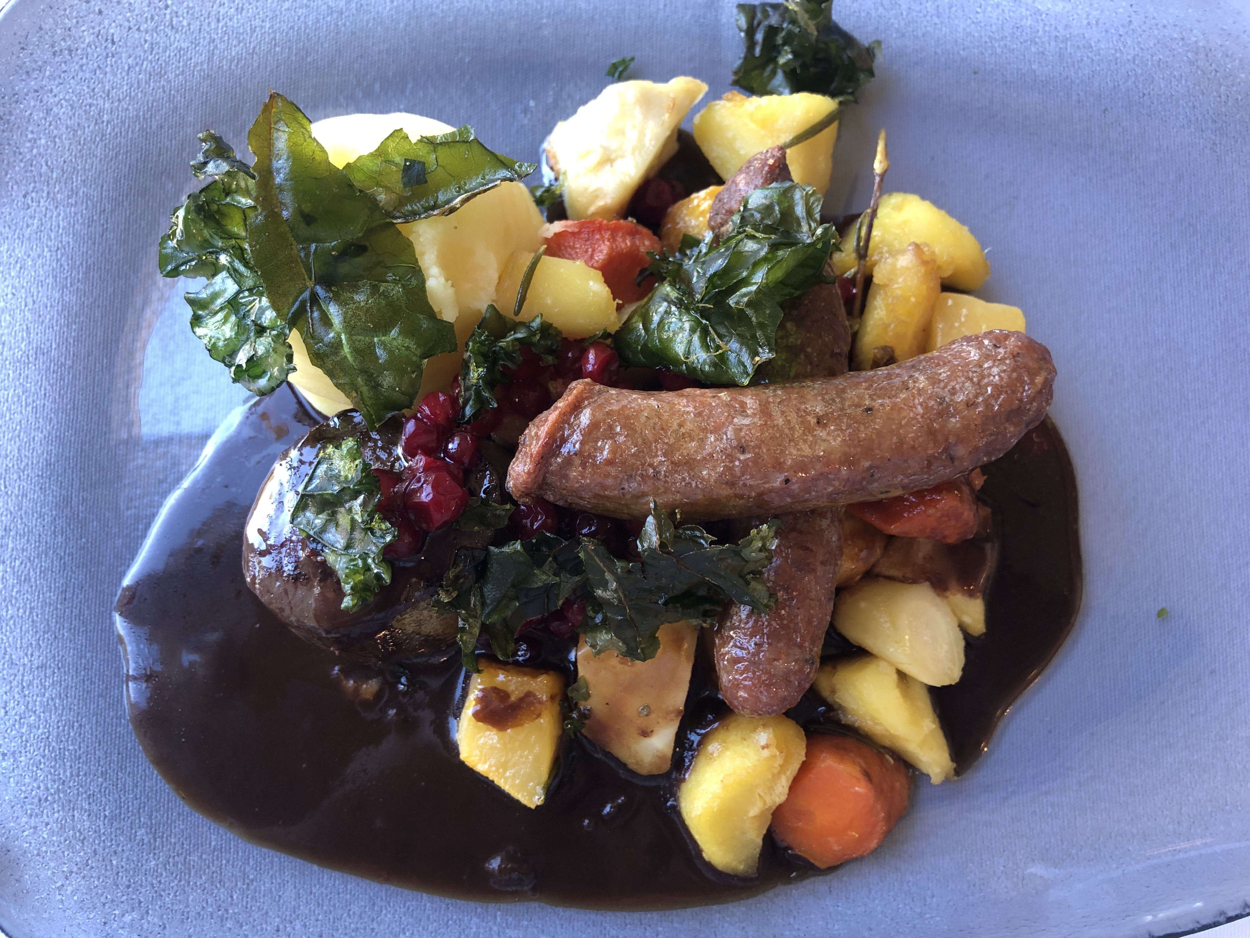 10.フィンランド最終日のお昼。レストラン(Kappeli)でトナカイ料理を食べました。