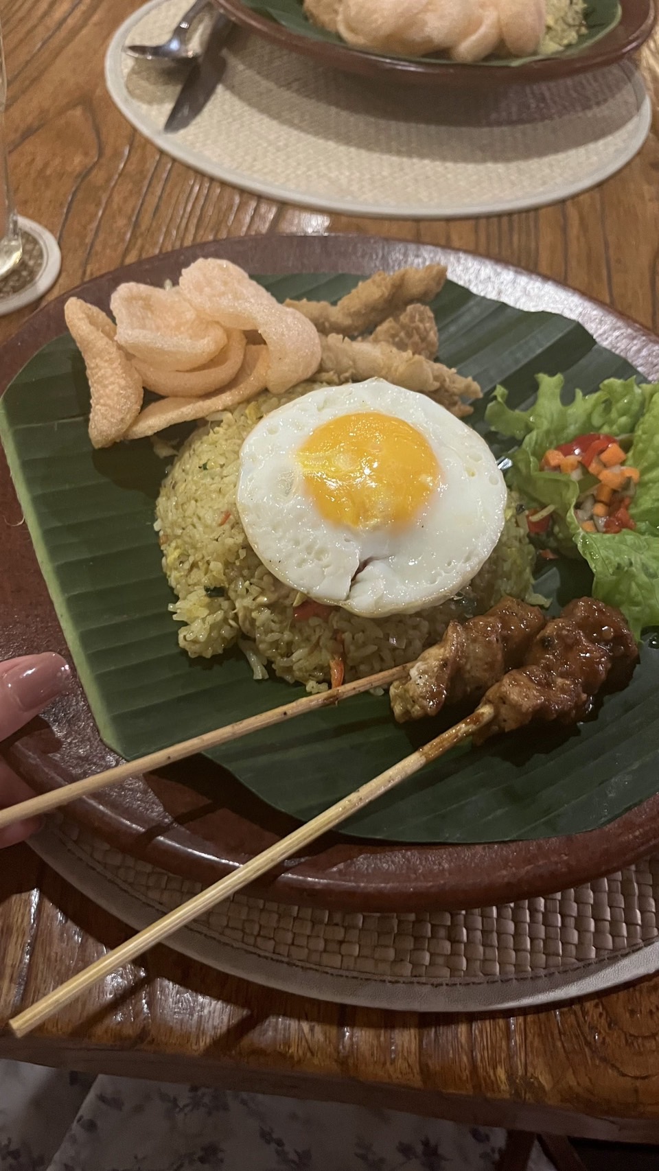 ホテルでいただいた夕食のナシゴレン