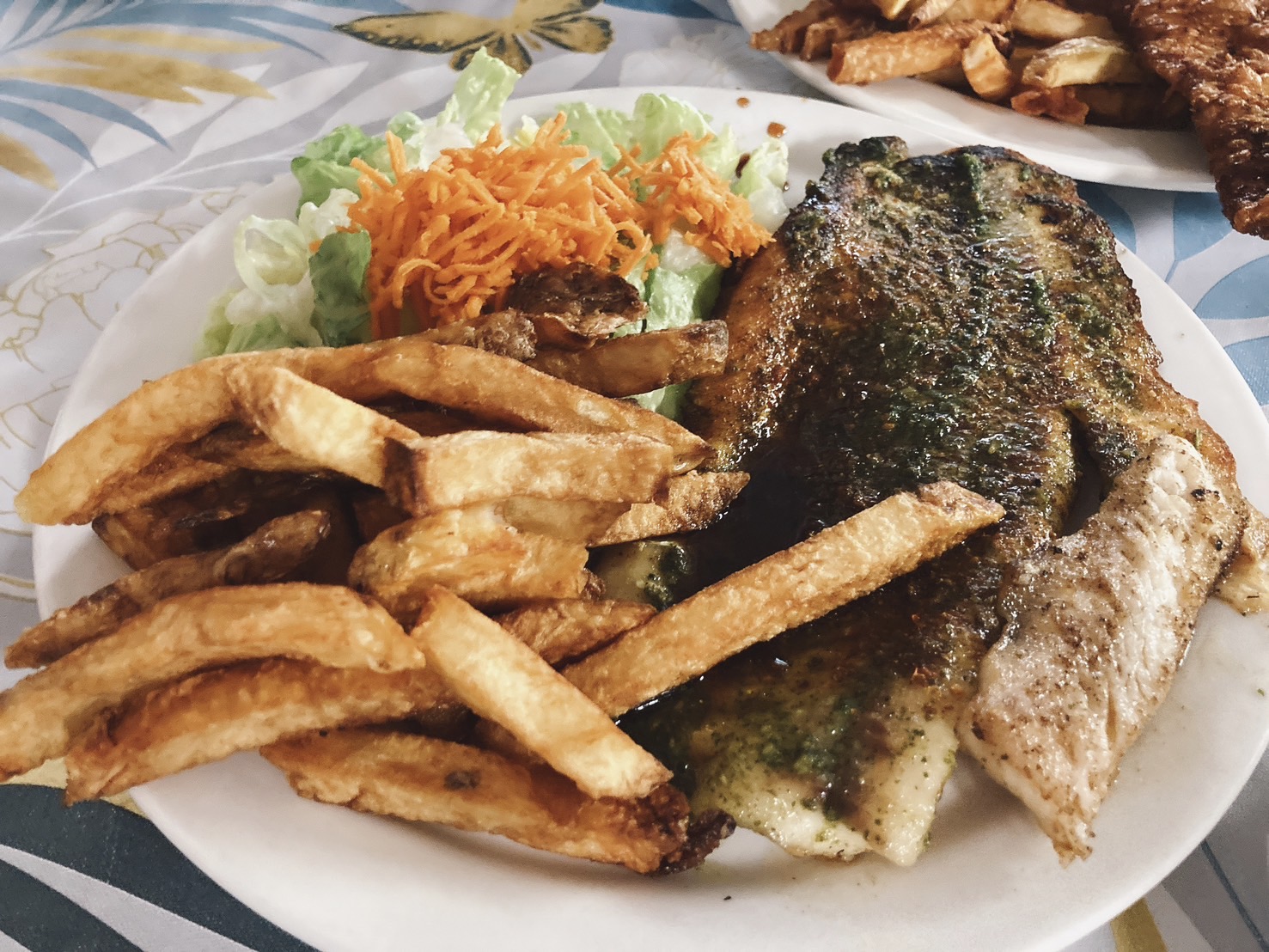 ボリューム満点なフライのセット