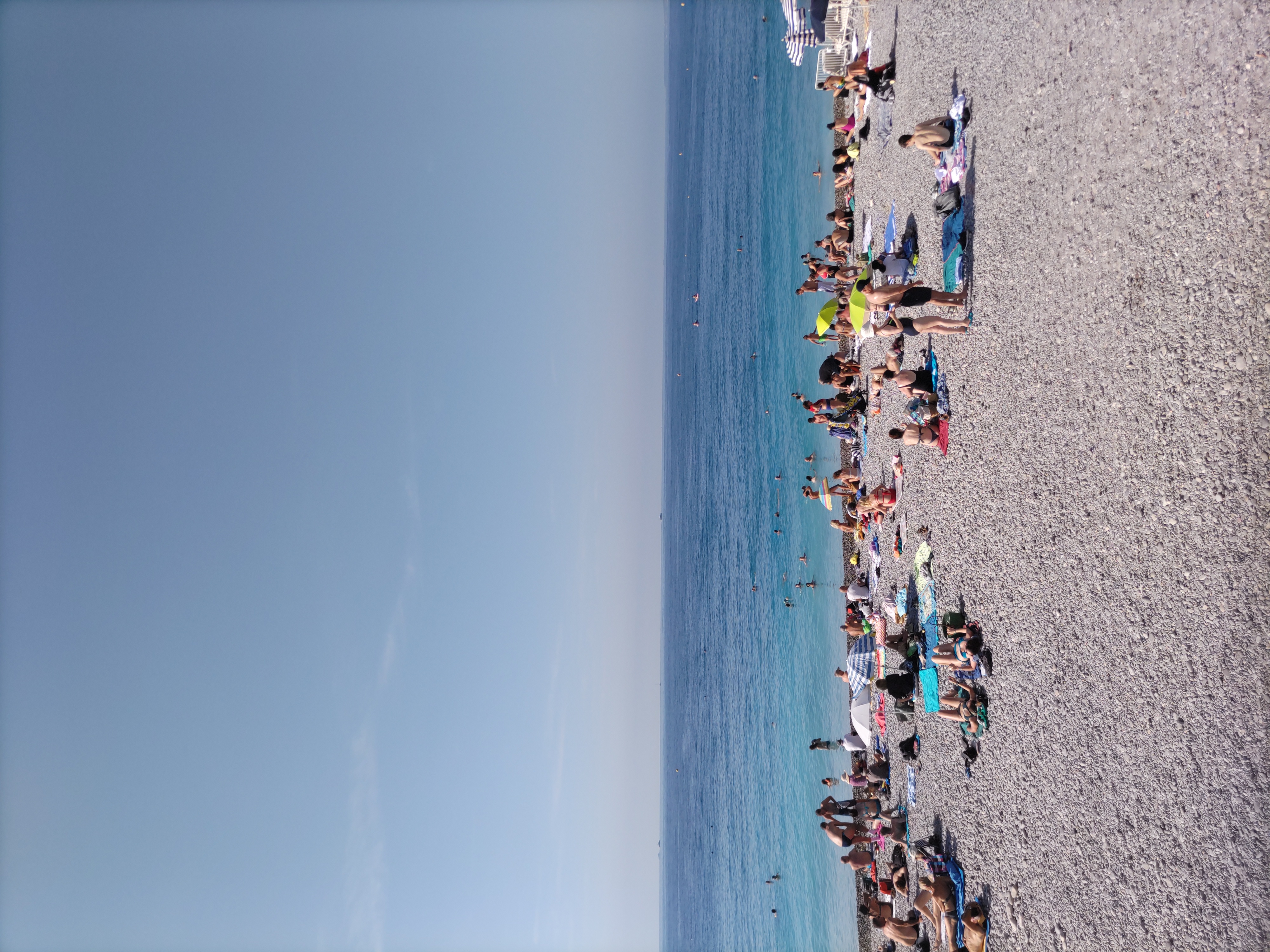 ニースの綺麗な海