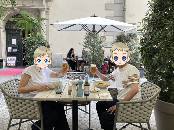 グラーツ旧市街のカフェ