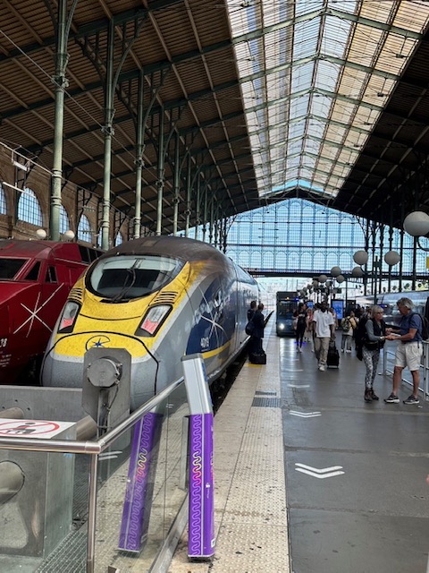 列車でベルギーに移動