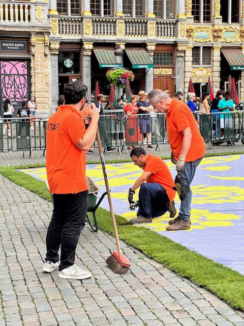 準備をするみなさん