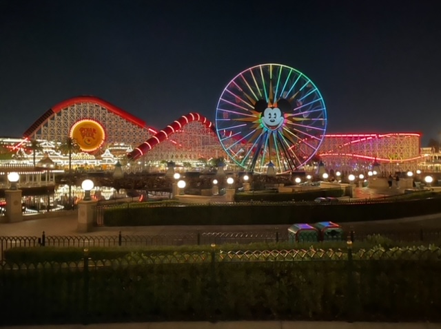 ディズニー・カリフォルニア・アドベンチャー・パーク 夜の景色