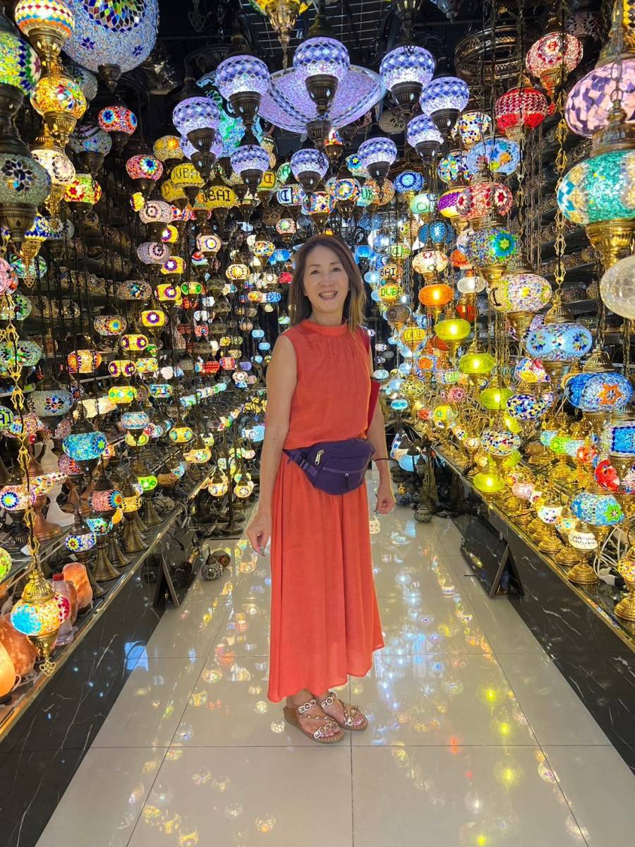 ドバイ・ゴールド・スークにて