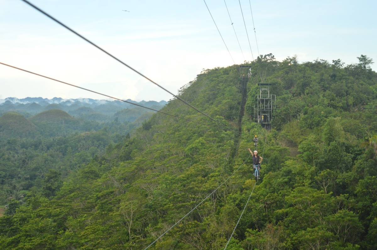 ボホールツアー（空中自転車）