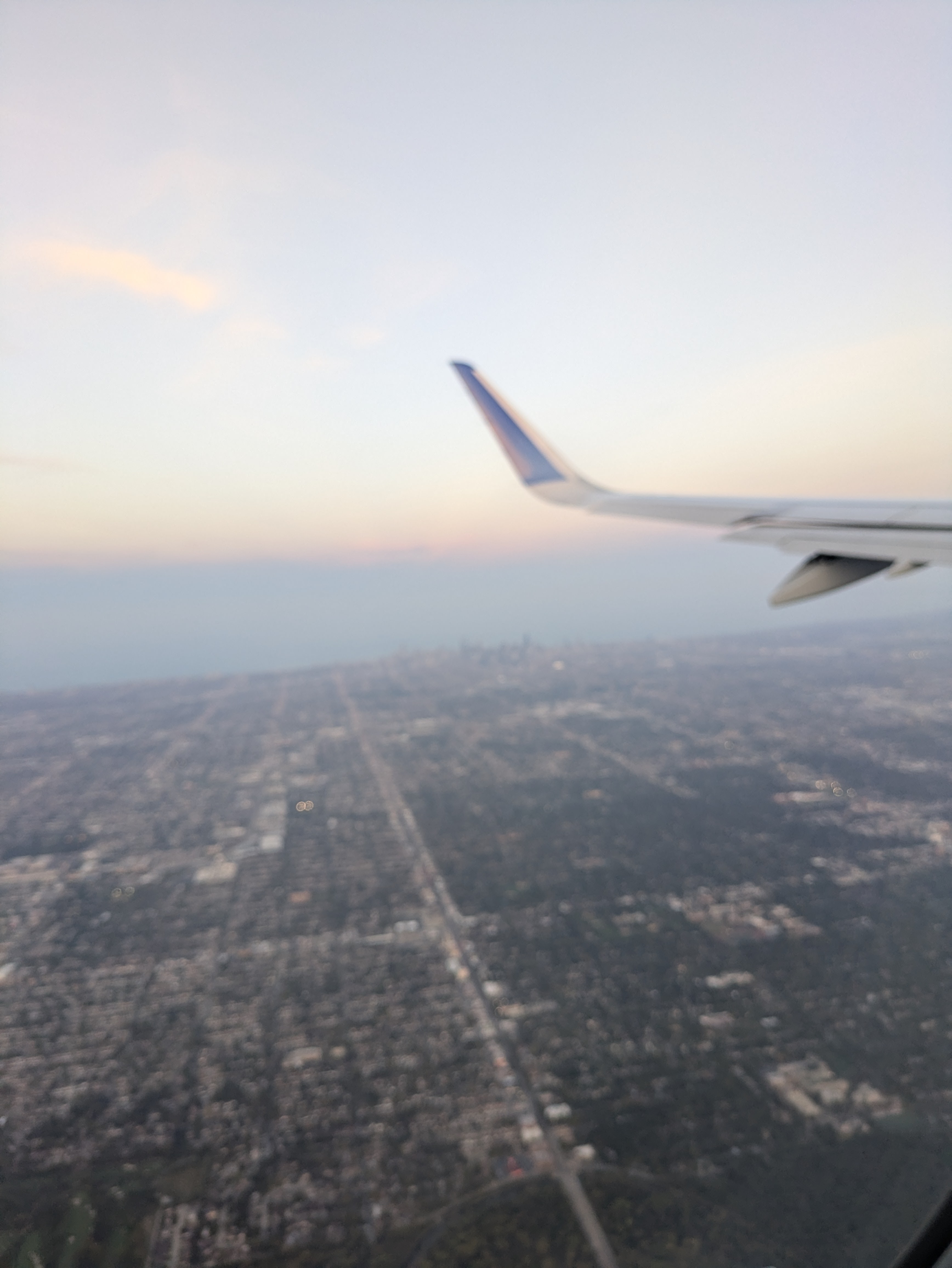 機内からの景色