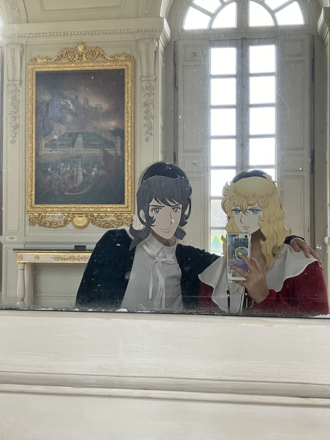 宮殿では自作の「ベルばら」コスプレで見学 かなり恥ずかしかったですが楽しかった!