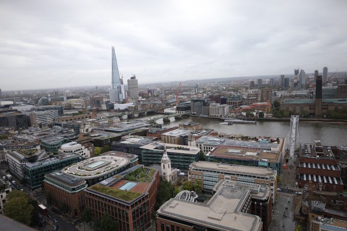 セントポール大聖堂から眺めたロンドン