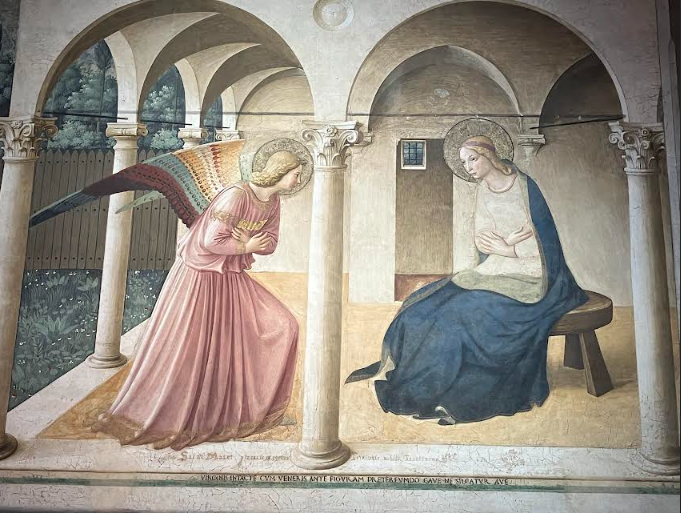 フラ・アンジェリコの「受胎告知」の絵