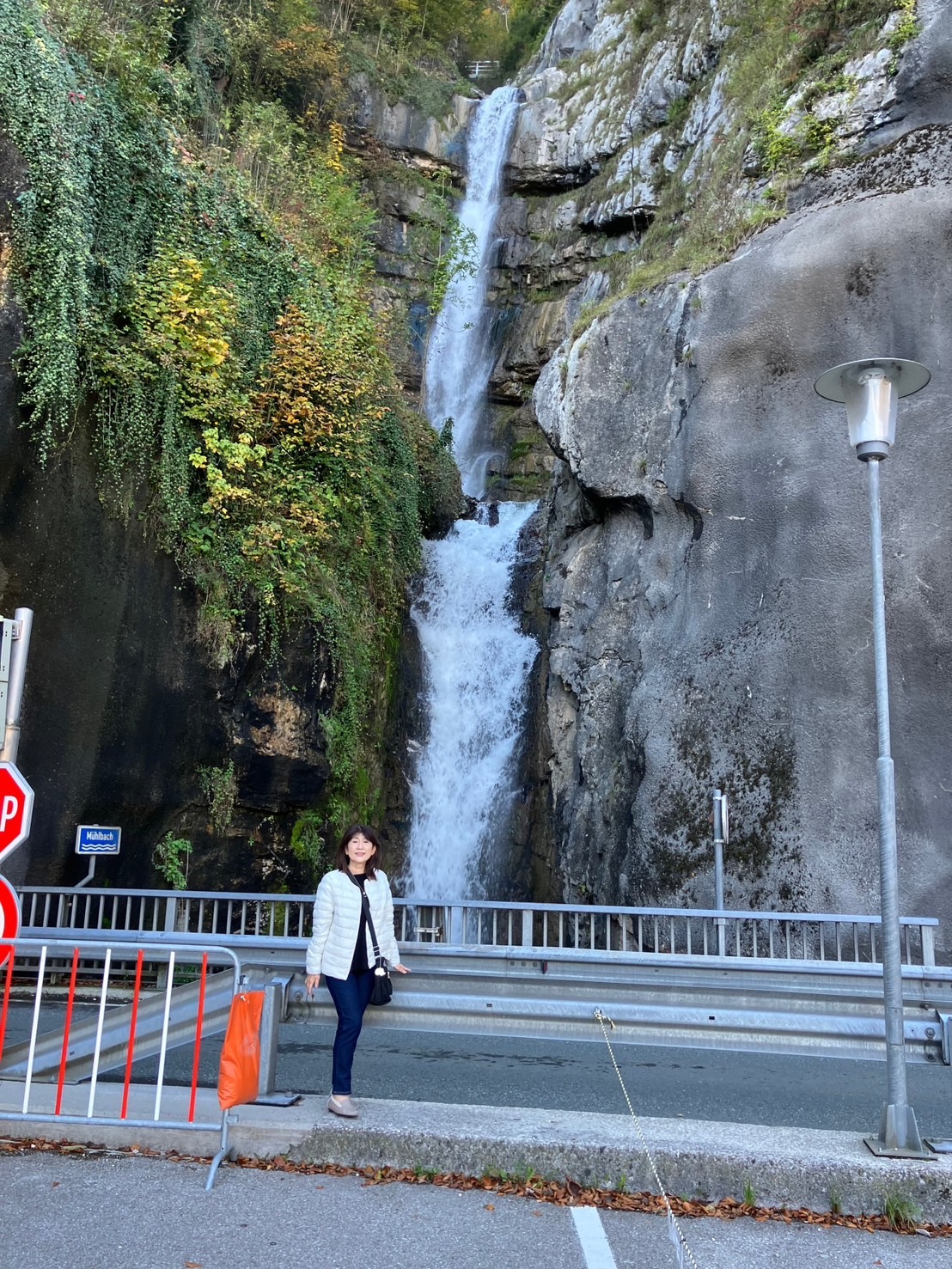 ハルシュタットで訪れた滝