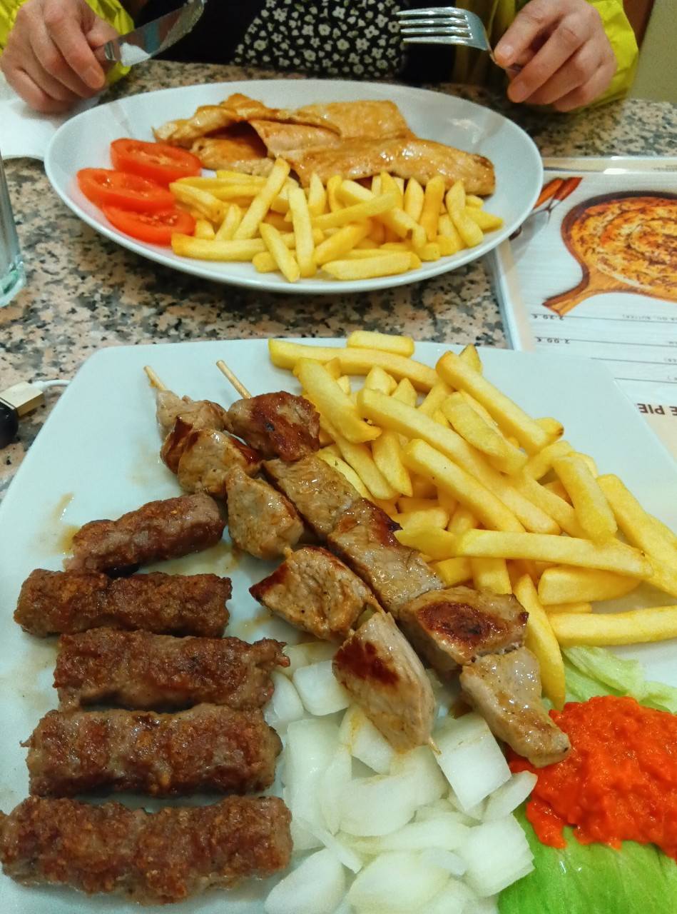 ザグレブでクロアチアで初めての食事