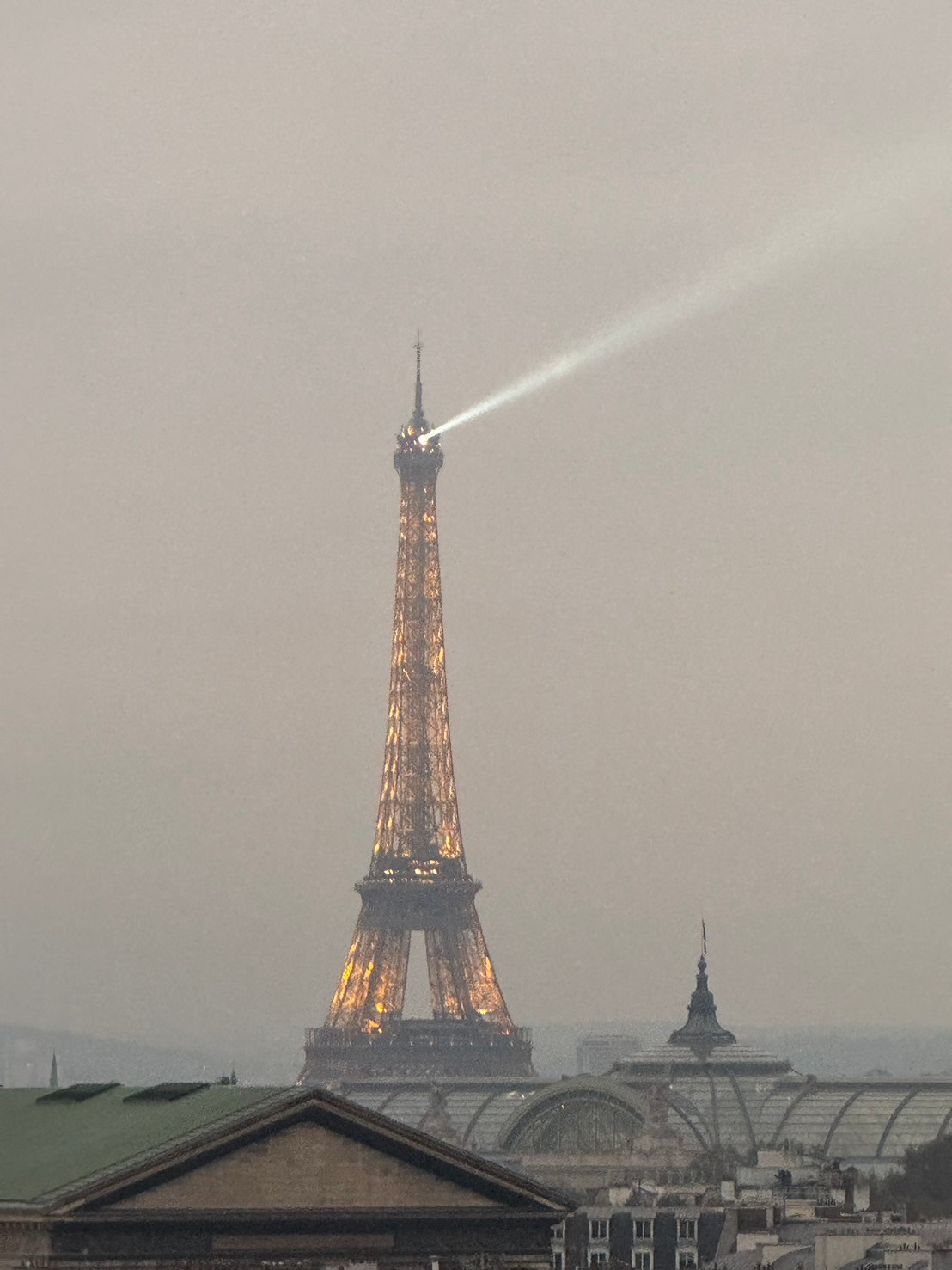 ギャラリーラファイエットの屋上から見たエッフェル塔