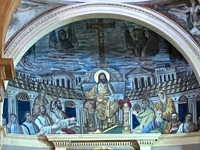 サンタ・プディンツィアーナ聖堂のモザイク画