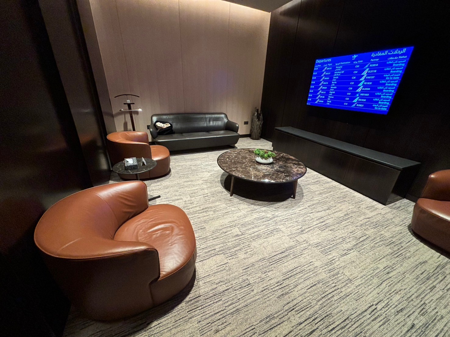 ドーハのハマド国際空港ラウンジのファミリールーム