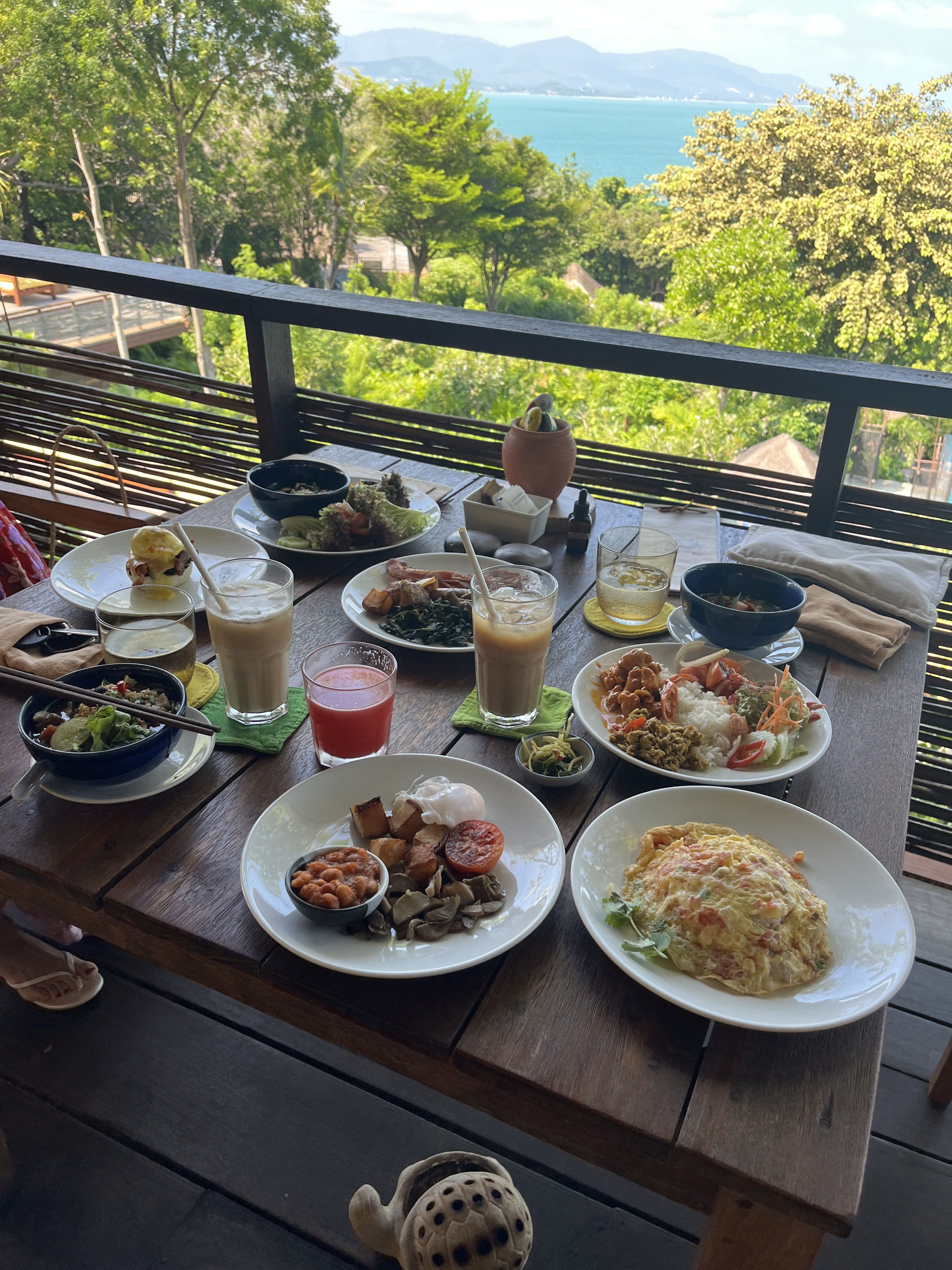 シックスセンシズサムイでの朝食