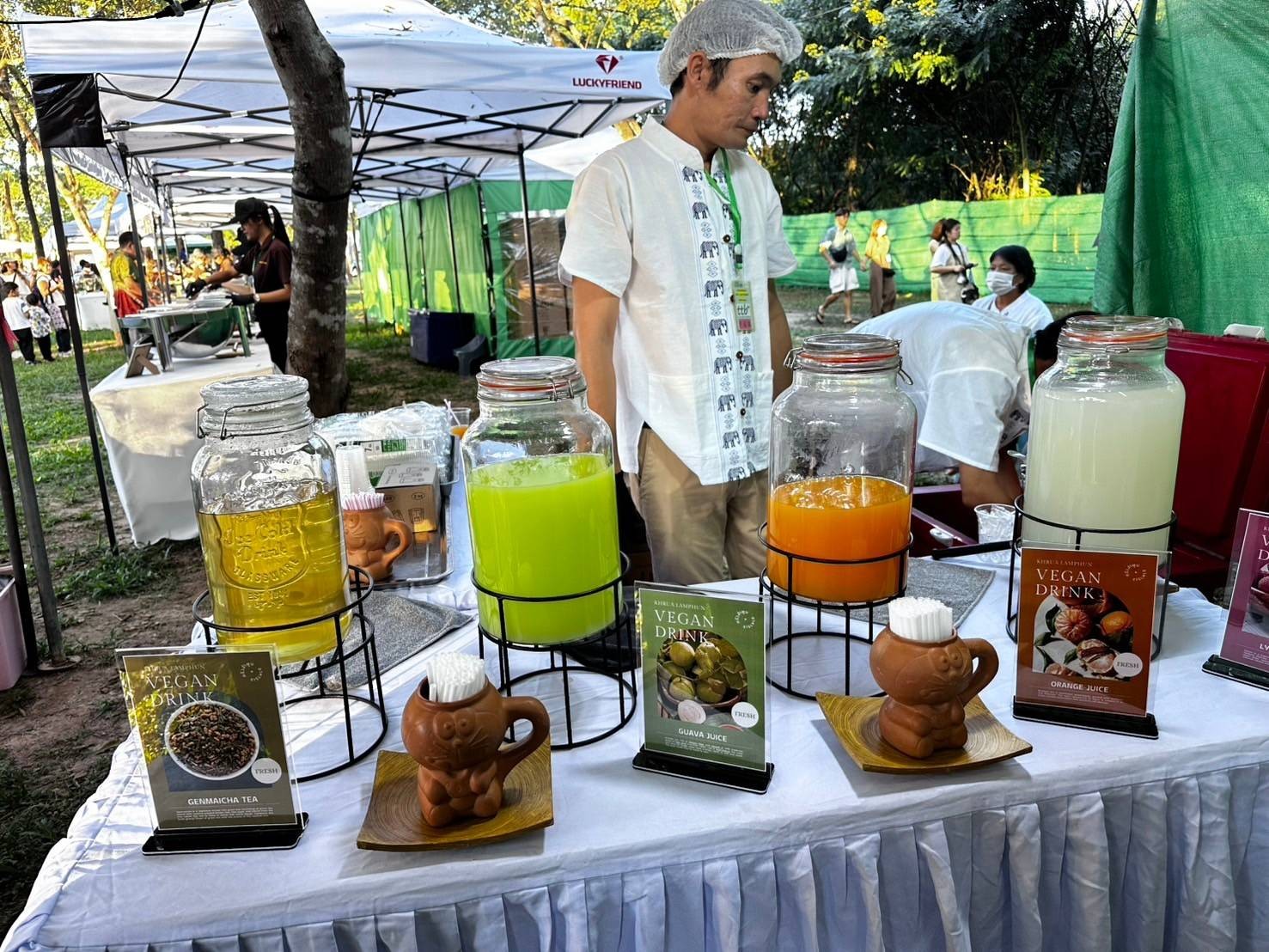 バイキング会場にて