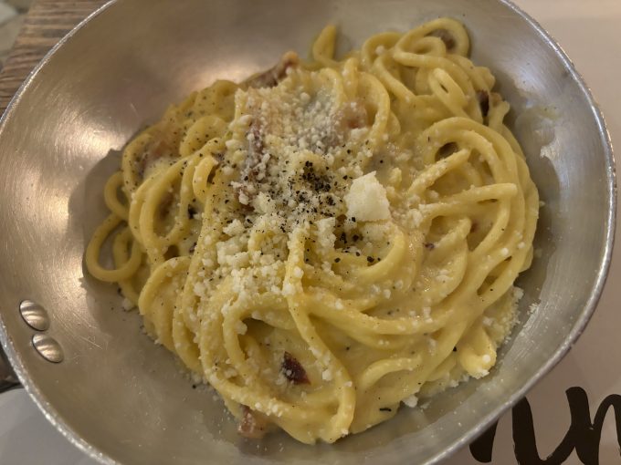 絶品だった本場のカルボナーラ