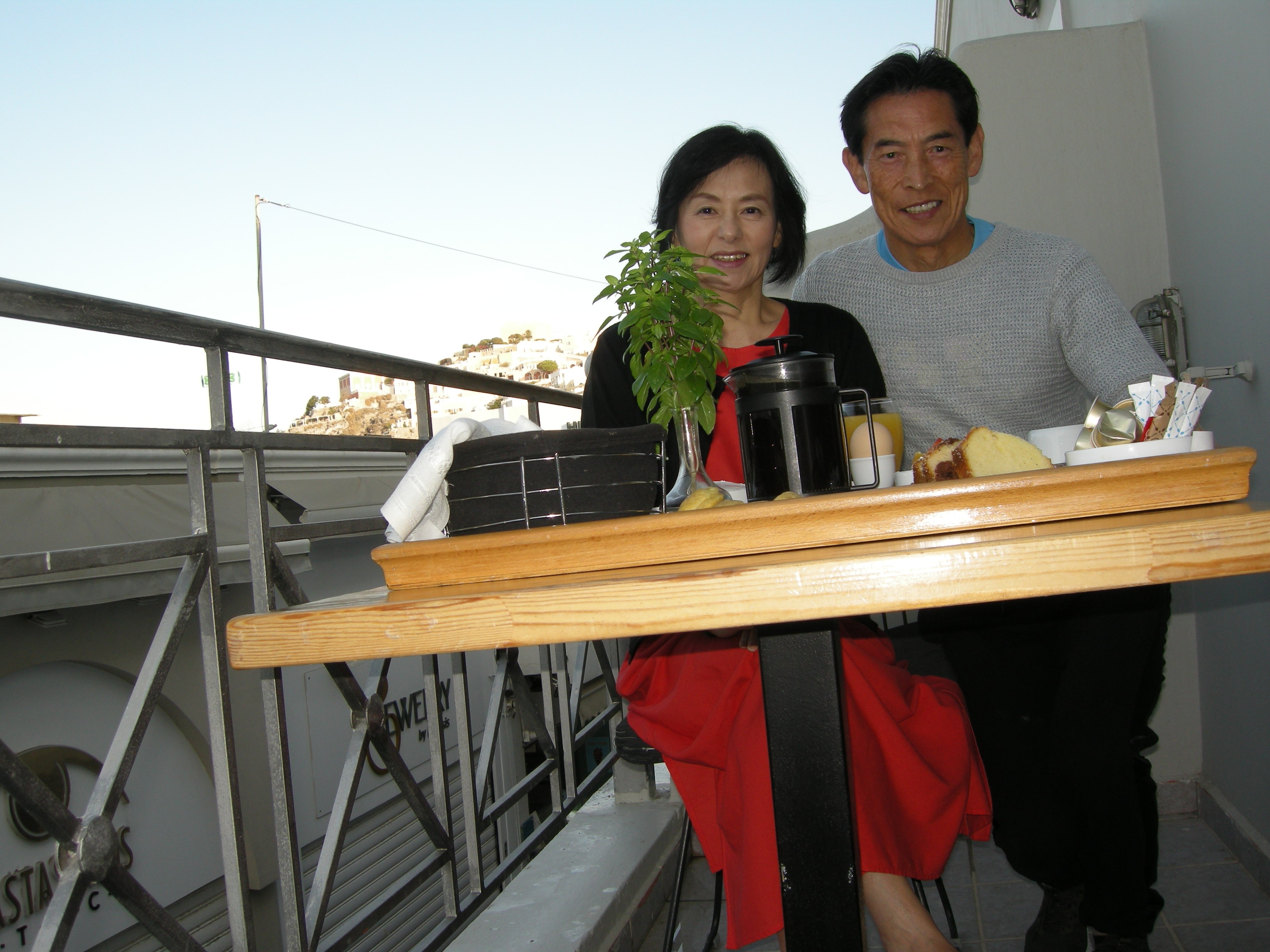 絶景のなかいただく食事は最高でした