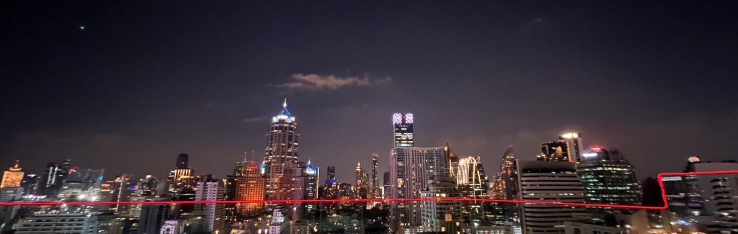 バンコクのルーフトップバーからの景色