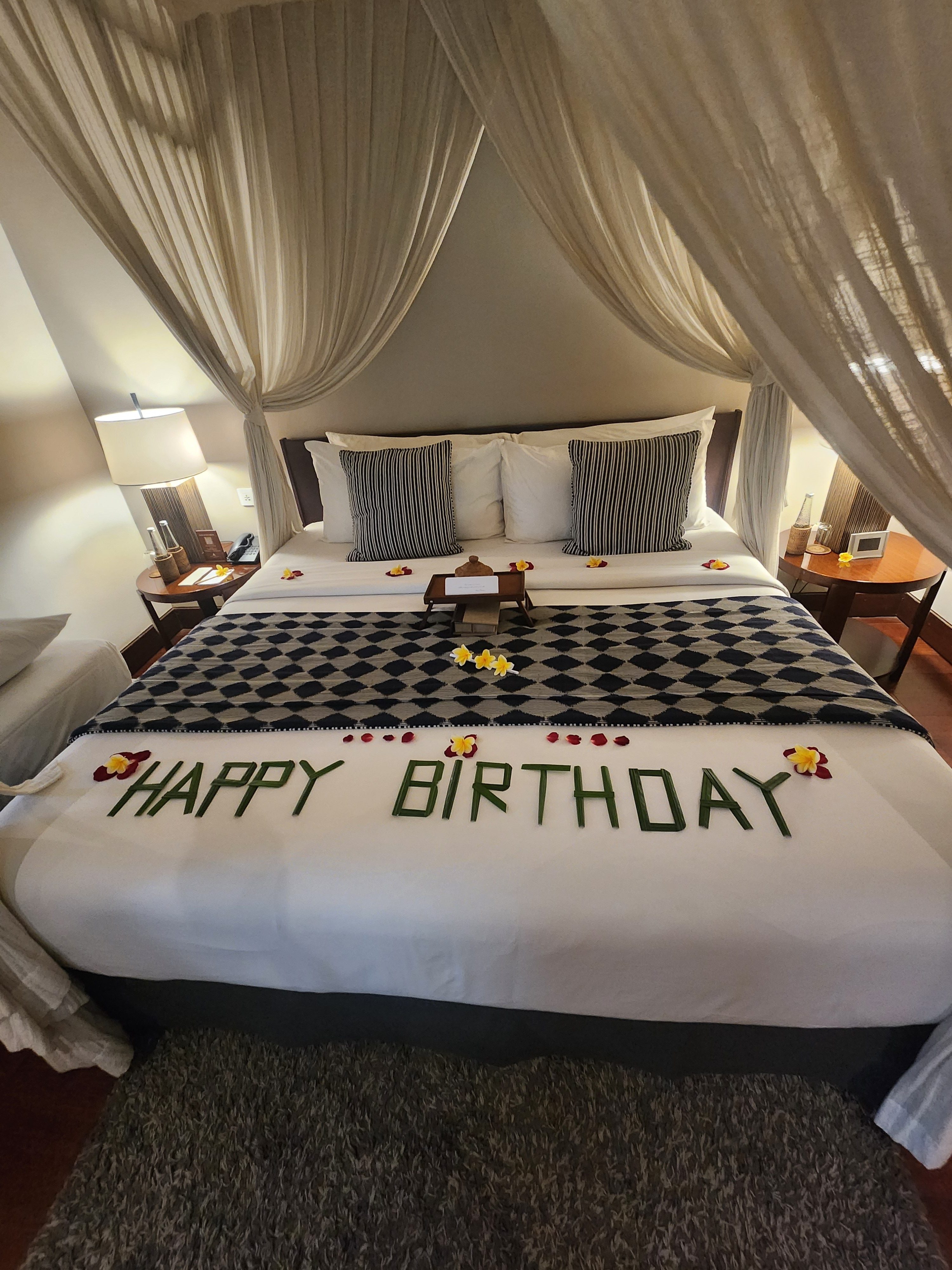 旦那の誕生日だったので、ホテル側の嬉しいお気遣い！