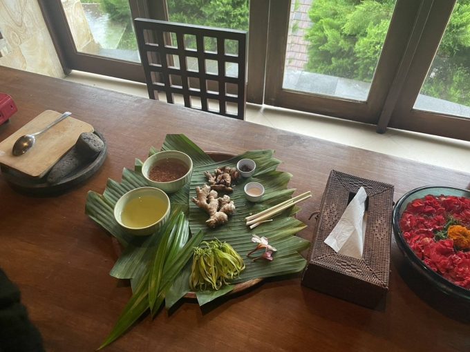 ホテルの農園で採れた素材を使ったスパレシピ