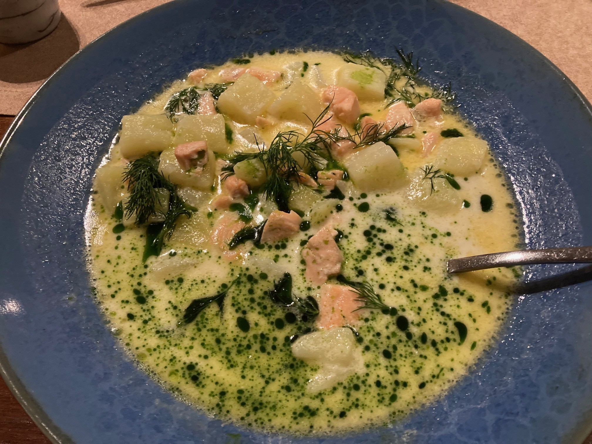 サーモンクリームスープ