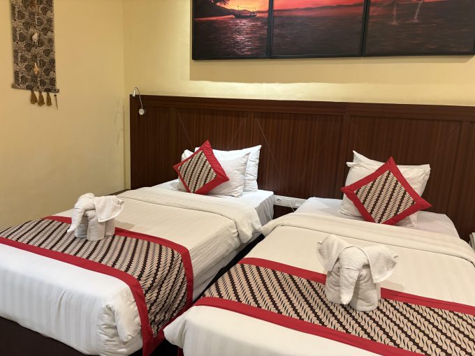 ホテルの部屋の様子