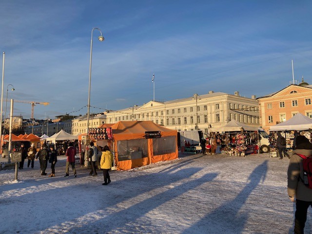 港近くのマーケット