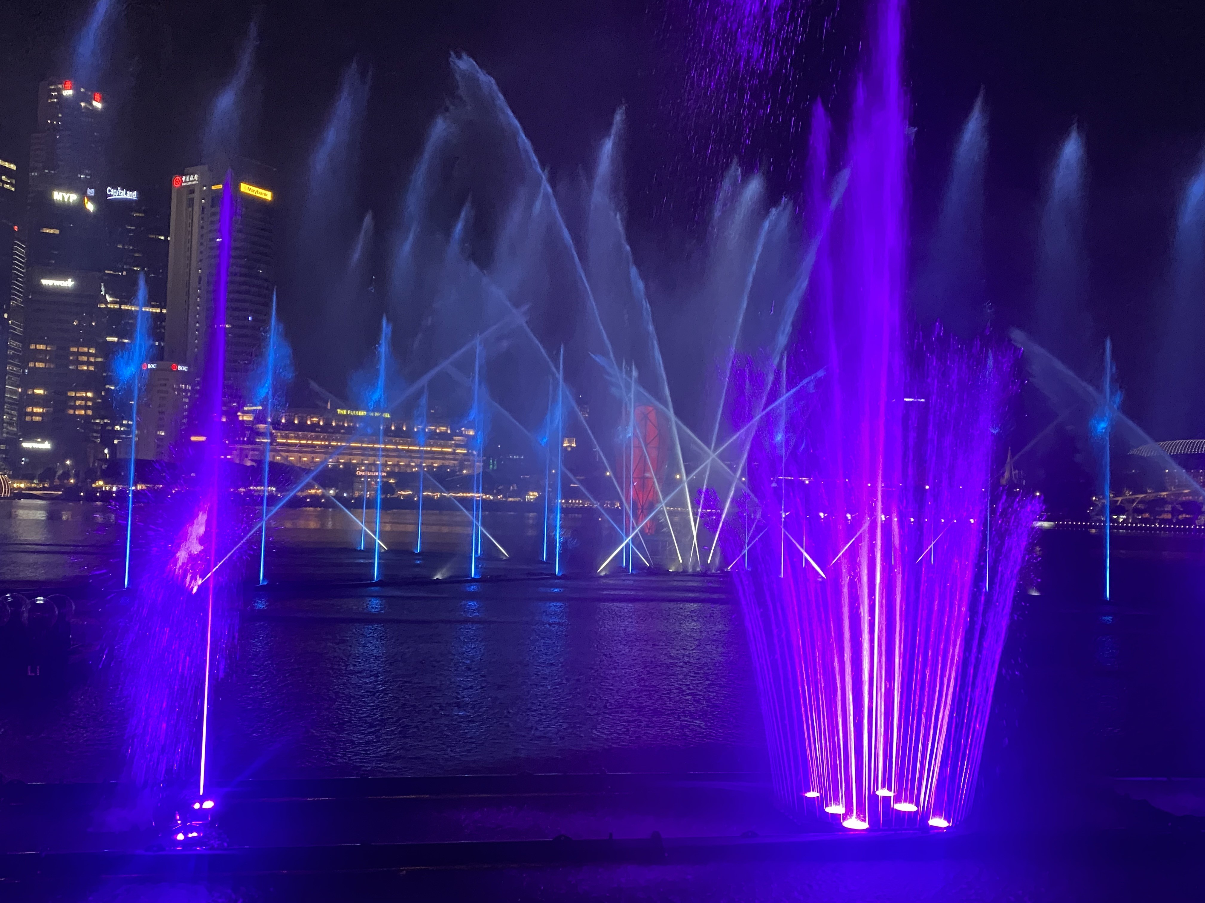 景色も噴水ライトアップも音楽も最高でした！