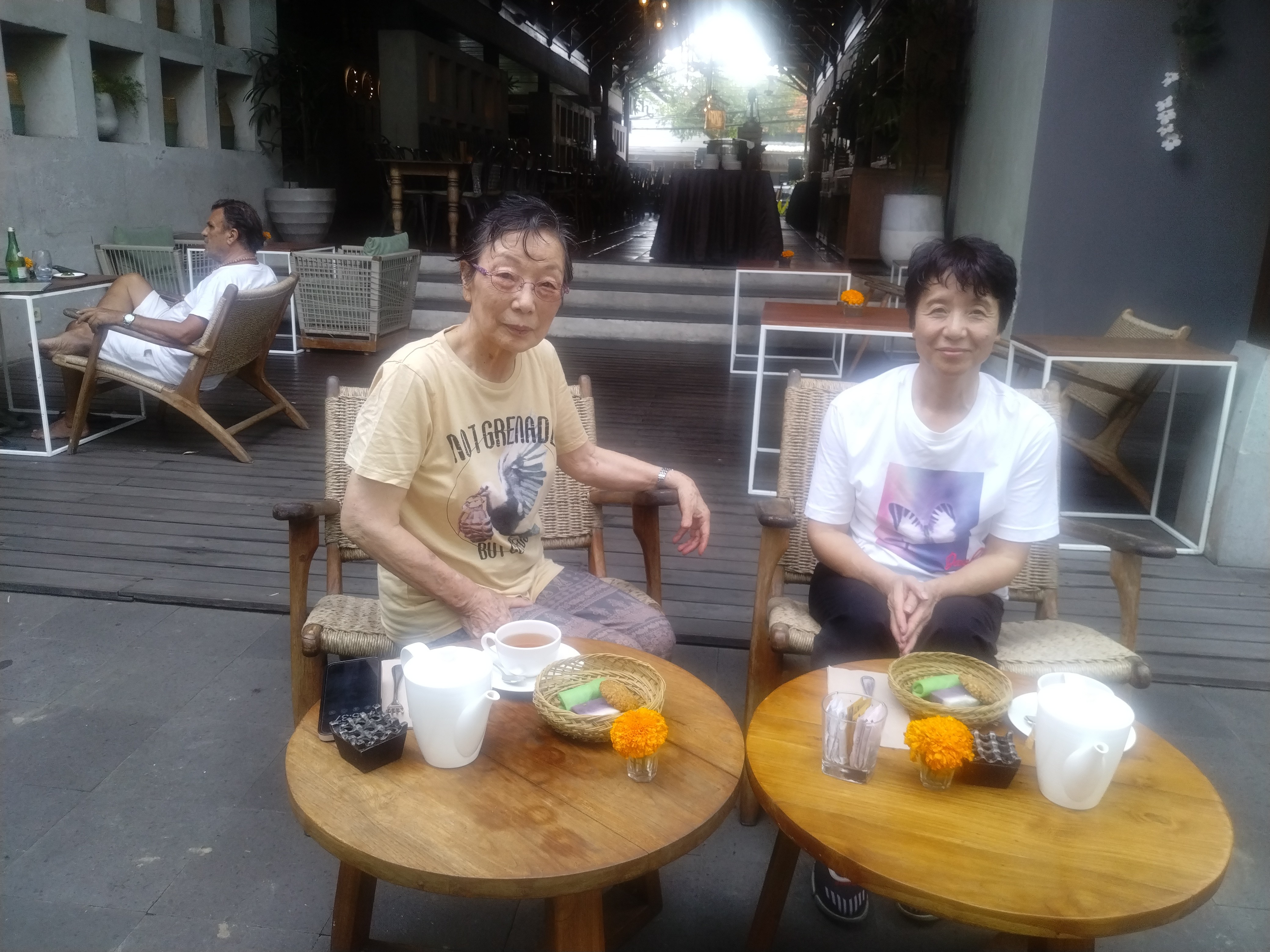 スパの後の、優雅なティータイムとなりました