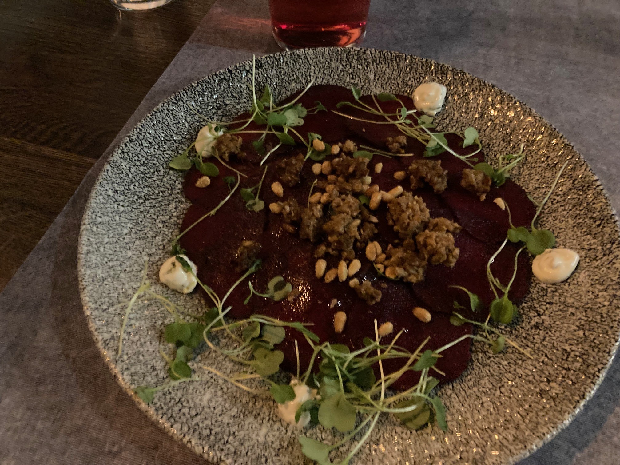 ビーツのカルパッチョ