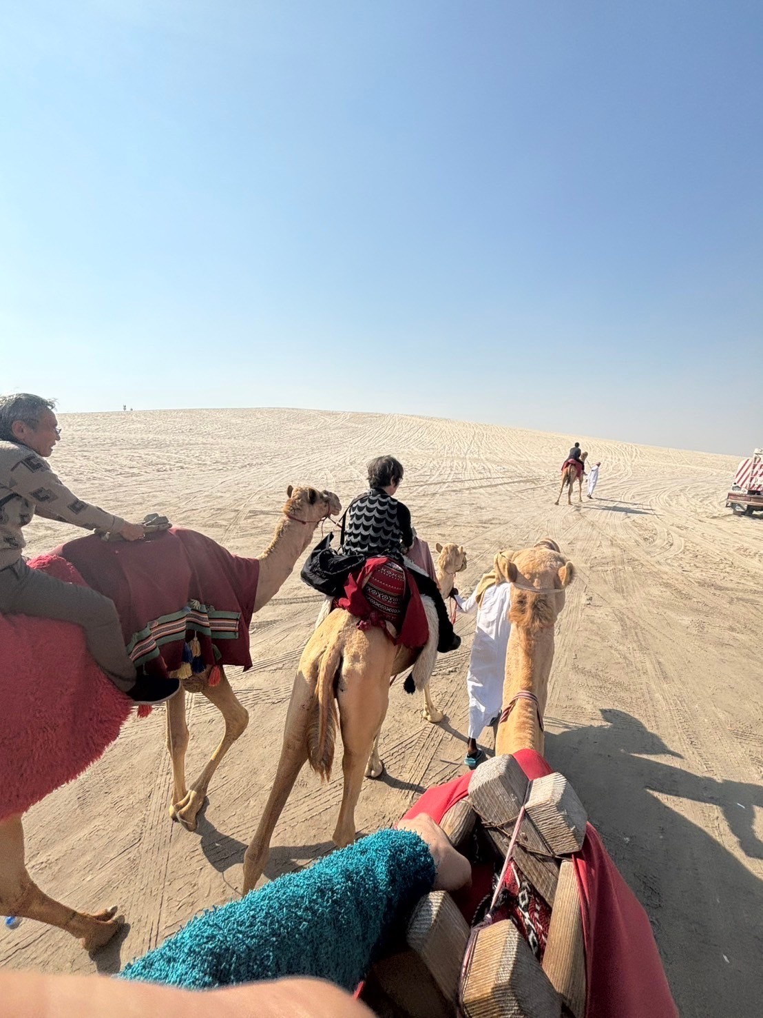 砂漠ツアー ラクダ乗り体験