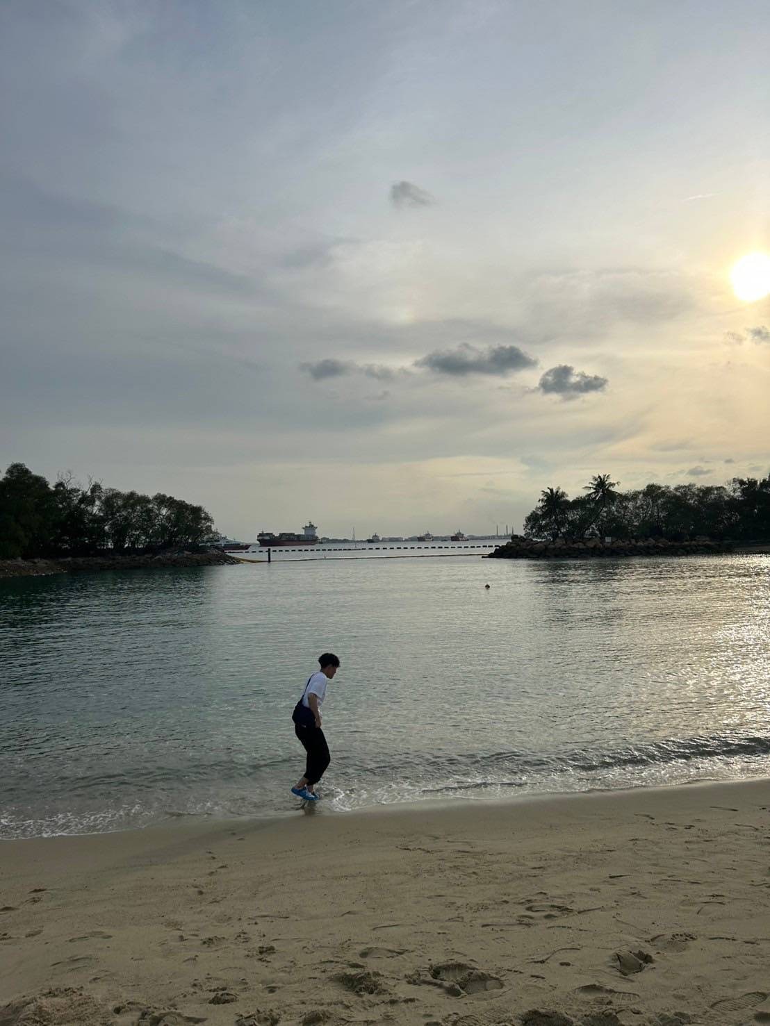 セントーサ島のビーチ