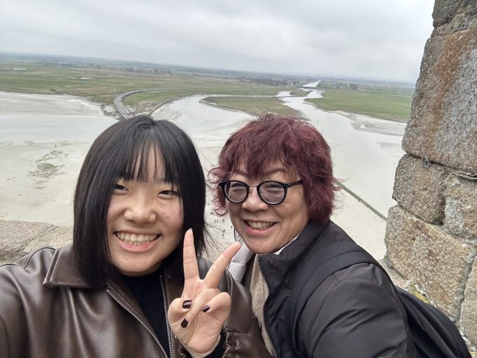 モン・サン・ミシェル上部からの眺め