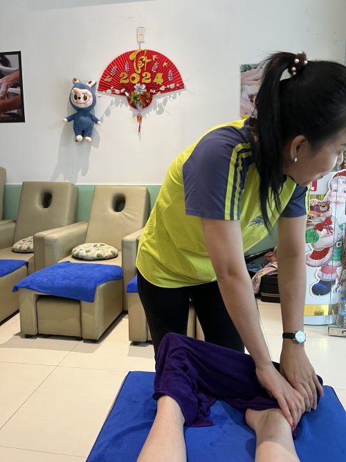 フットマッサージで疲れも吹っ飛びました